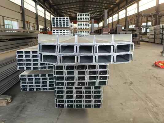 Yüksek korozyon direnci ile sıcak daldırma galvanizli Q235B C şekilli çelik, hafif endüstriyel çerçeve yapıları için idealdir