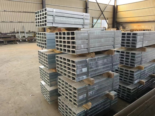 Sıcak valye galvanize çelik PFC kiriş çelik 380 X 100 Dayanım Duvar Yapısı için