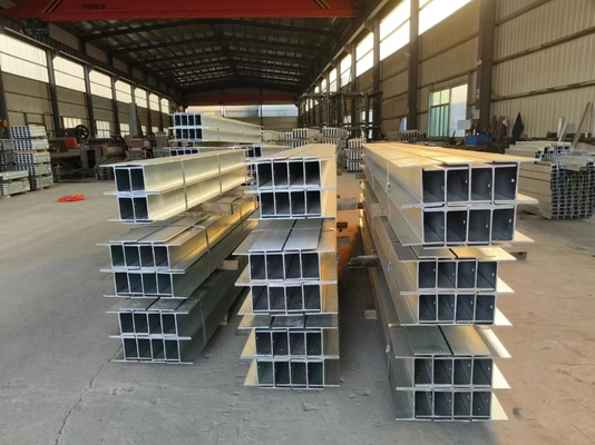 Galvanizli Çelik H Bölümü Çelik kirişler, Duvar Yapımı için Sıcak Dolaştırılmış