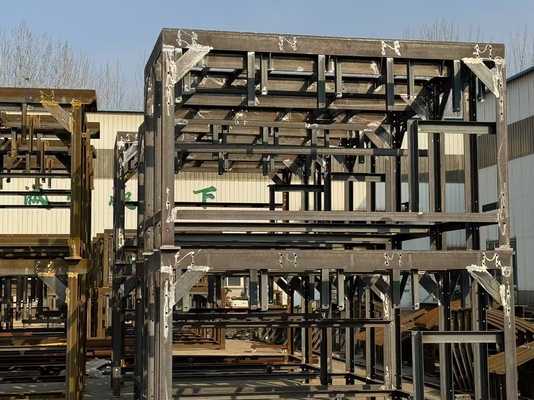 Sıcak Dip Galvanizli Çelik Rüzgar Kulesi Alt Elektrikli Kabine Destek Platformu Optimal Performans İçin