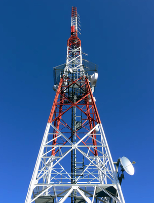 4G 5G Baz İstasyonu Kıyı Alanı Sıcak Daldırma Galvanizli Telekomünikasyon Köşe Çelik Kulesi